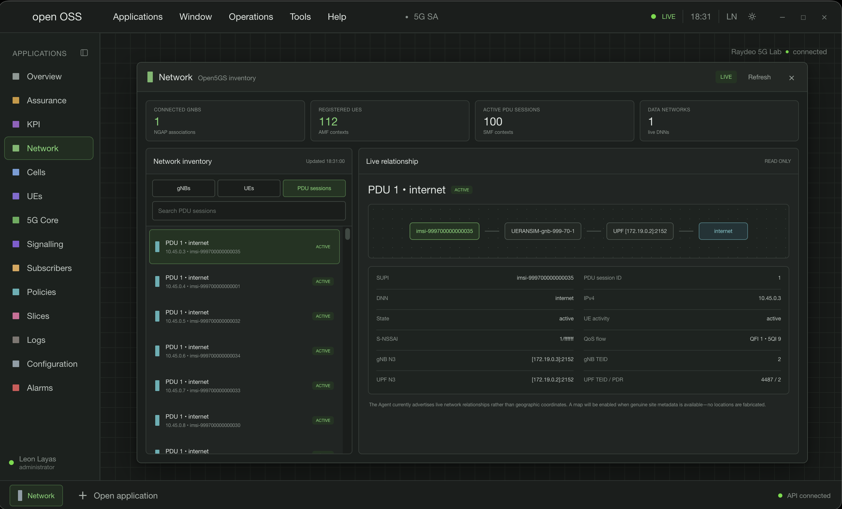 open OSS dark operations workspace